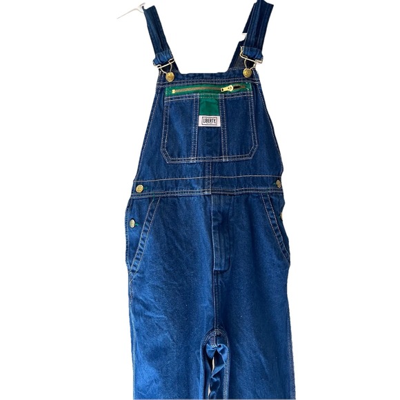 Liberty Bib Overalls Womens Size 16R Blue Dungarees Denim 100% Cotton NWOT - Picture 1 of 7